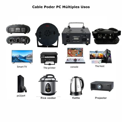 Cable de Poder PC 1.8mt 220v 10A - Imagen 4