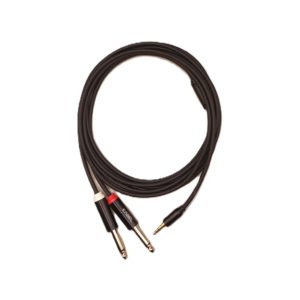 Cable Mini PLUG 3,5 ST – 2 PLUG 6,3 3MTS KABEL