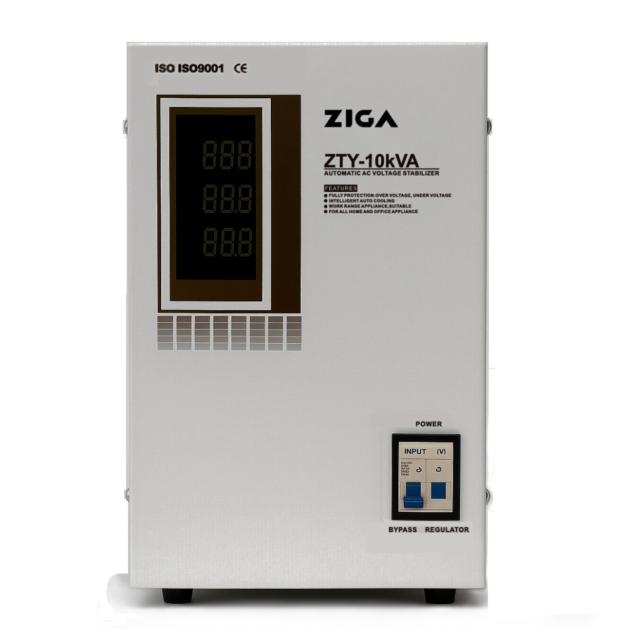 Estabilizador de Voltaje Monofásico ZIGA ZTY-10KVA 8.000W - Imagen 2